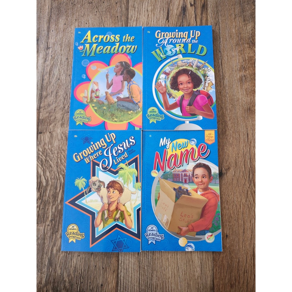 Abeka Grade 2 Reading Program Book Lot 2c 2g 2h 2j Homeschool Readers Set of 4